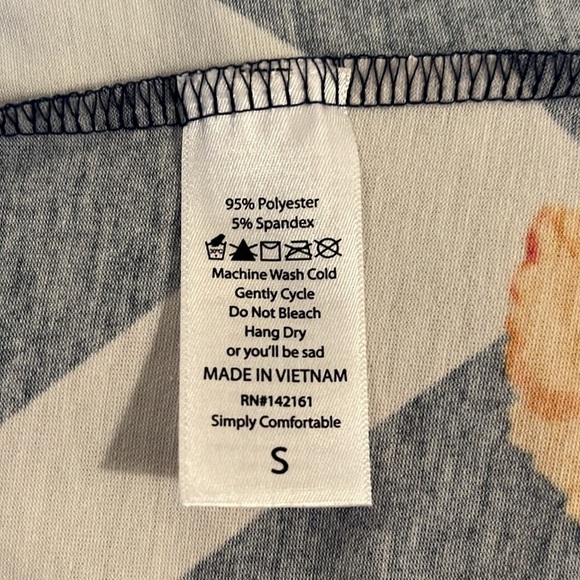 LuLaRoe Women’s Blue, White and Orange Floral Dress Size Small EUC - Picture 6 of 7